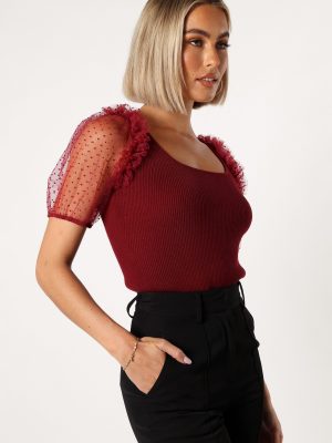 Kristen Bodysuit - Burgundy