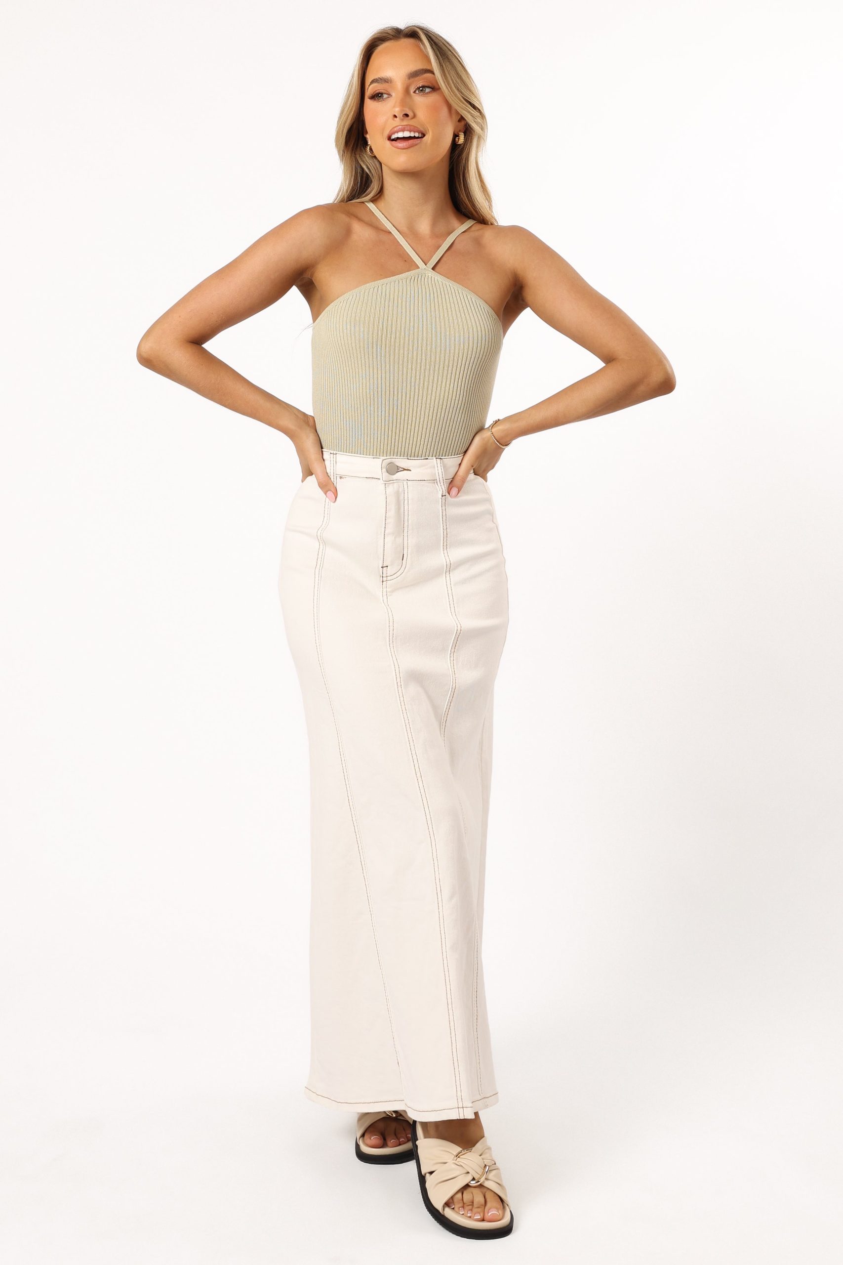 Lyles Knit Top - Avocado - Image 9