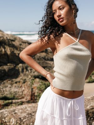 Lyles Knit Top - Avocado