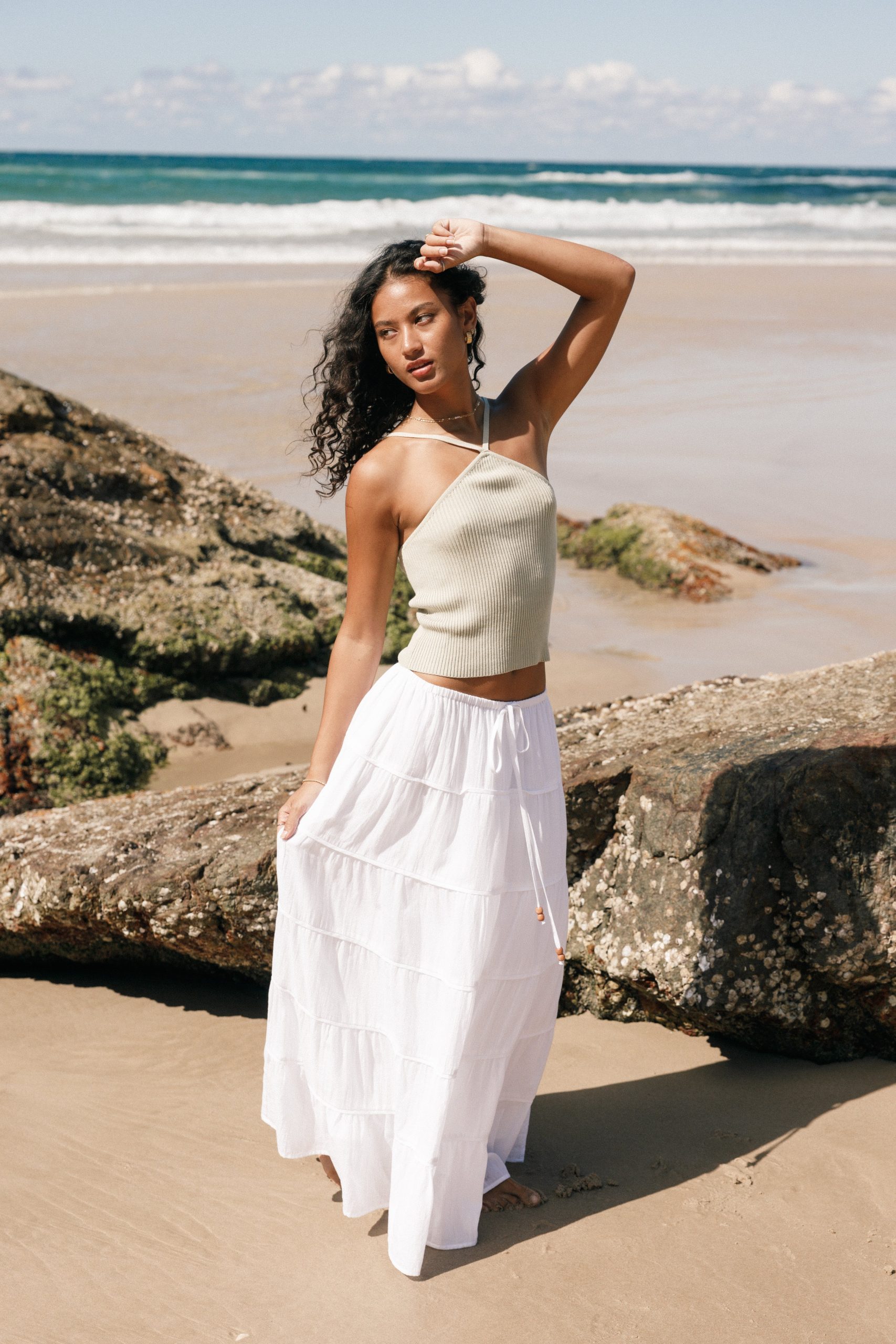 Lyles Knit Top - Avocado - Image 2