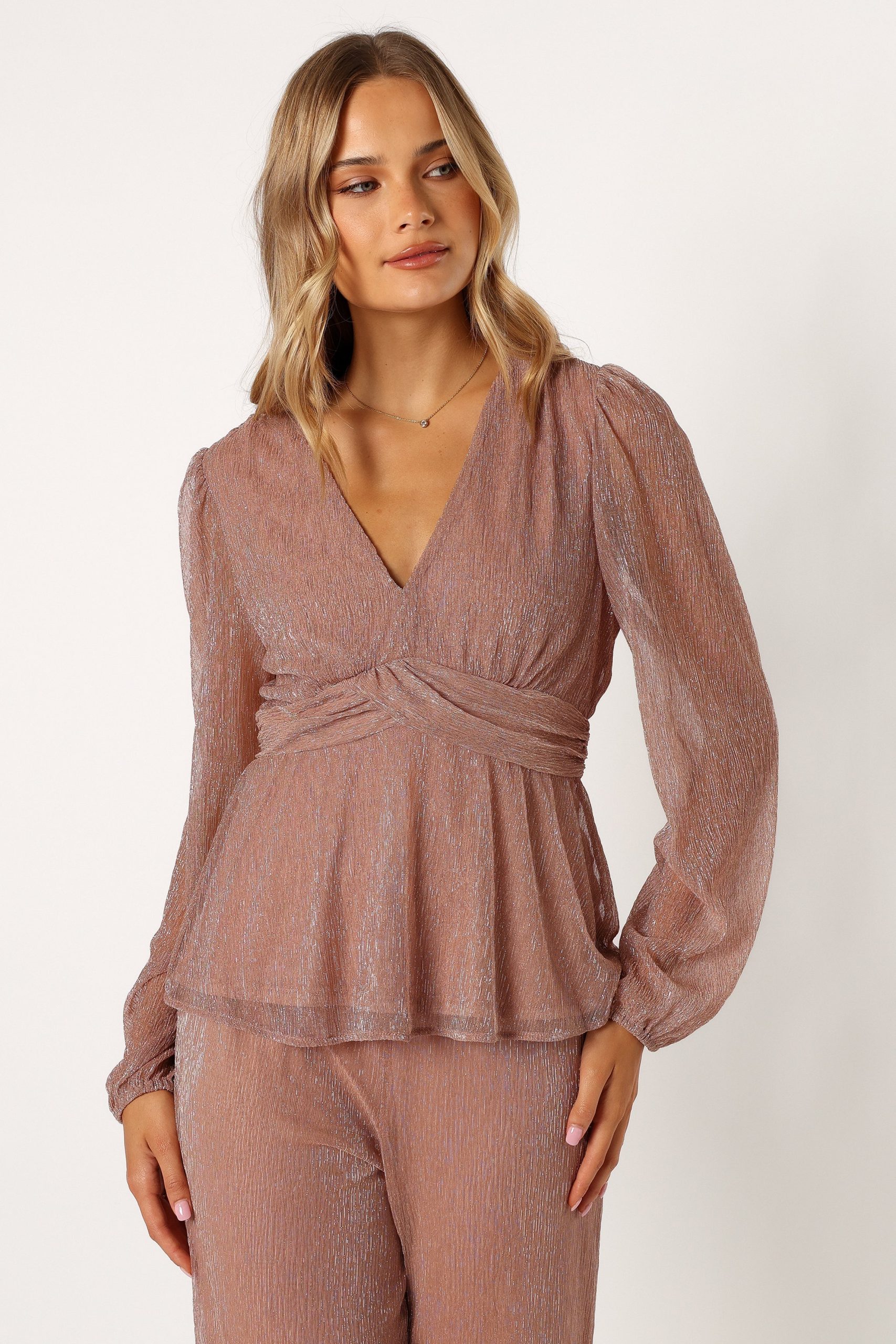 Ramona Long Sleeve Top - Rose - Image 5