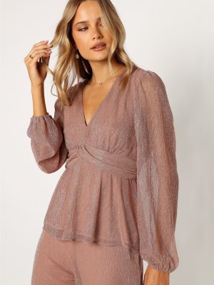 Ramona Long Sleeve Top - Rose