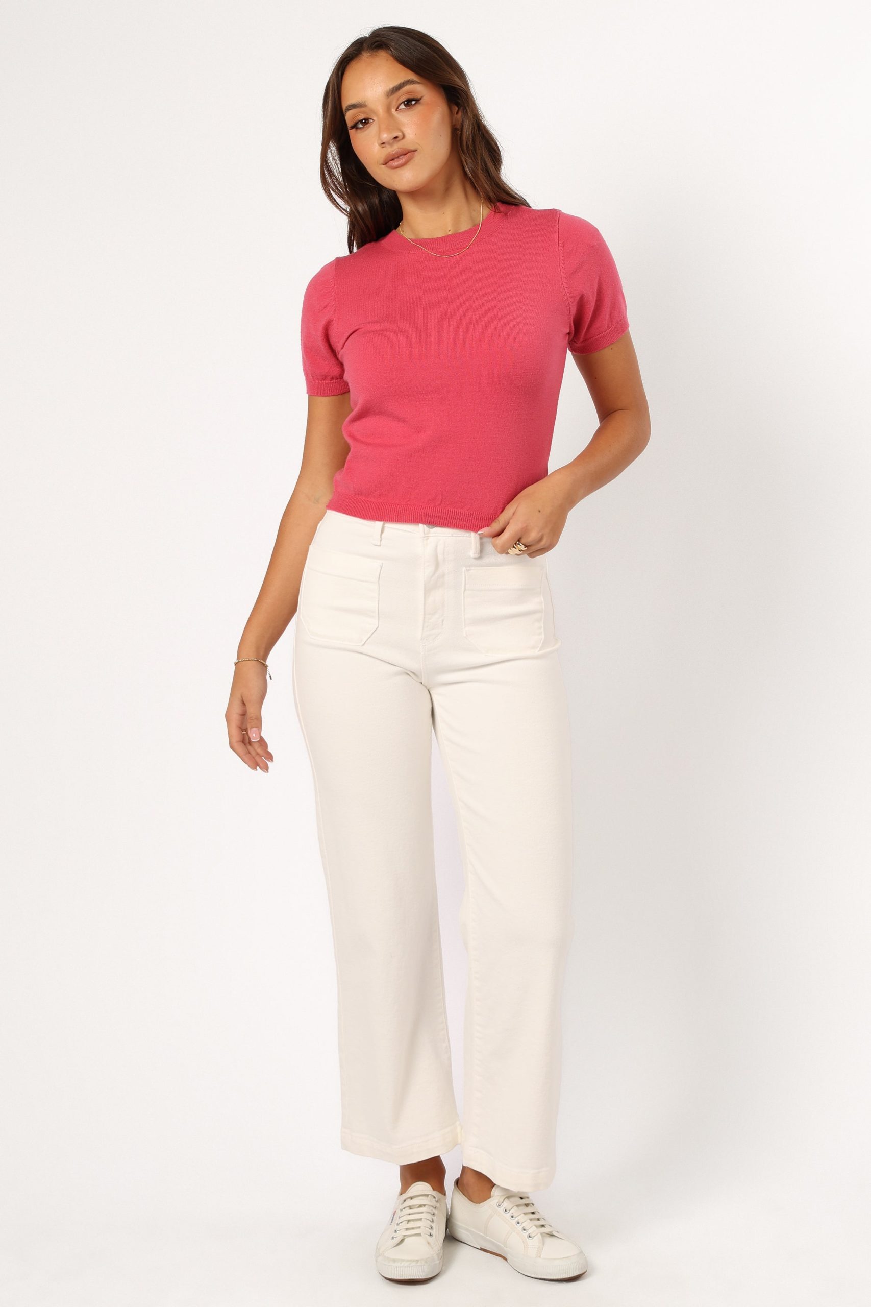 Shannon Bow Top - Fuchsia - Image 8